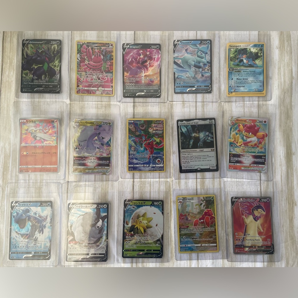 Pokémon English/Japanese V, VSTAR, Full Art, VMAX, Holo and Reverse Holo cards